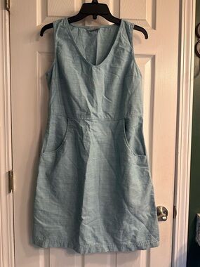 Columbia Light Blue Sleeveless A-Line Dress
